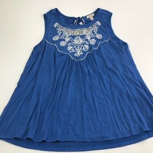 New without tags. Tank top with embroidery
